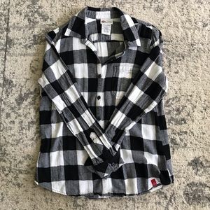 Dickies Black and White Flannel